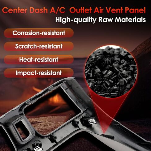 ATRACYPART Center Dashboard A/C Outlet Panel Air Vent Cover Storage Compatible with 2000-2006 Nissan Sentra Replaces# 682605M002, 68260-5M002 in Saudi Arabia