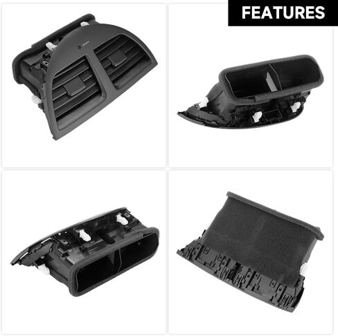 Front Center Dashboard A/C Outlet Vent Panel Air Vent Panel Assembly for Lexus ES350 2007-2009 | Black, Plastic | Replaces 55660-33900 in Saudi Arabia
