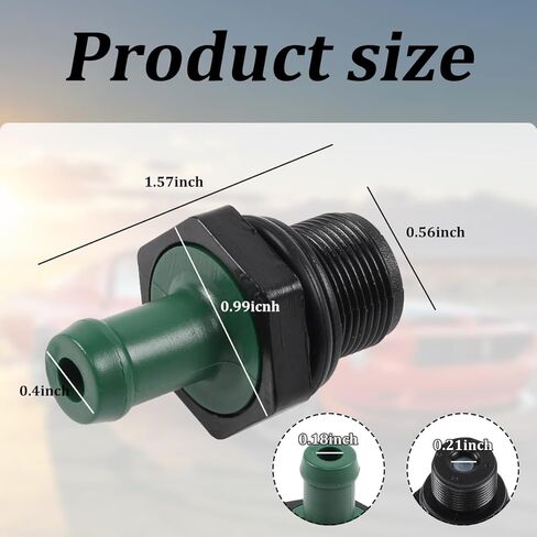 صمام PVC للسيارة، صمام تهوية علبة المرافق الإيجابي للتحكم في اتجاه واحد، OEM#11810EA200 118106N202 استبدال التحديثي السريع للسيارات، متوافق مع Titan Armada QX56 in Kuwait