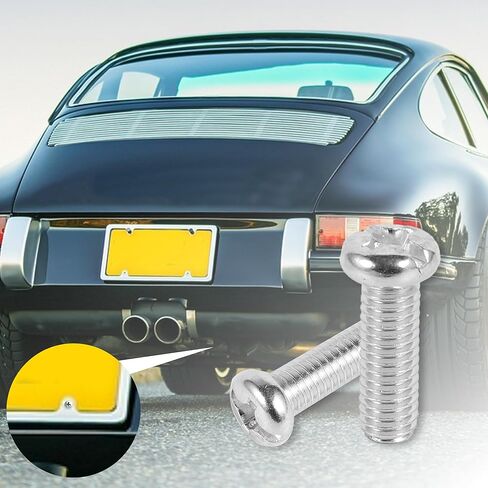 Car License Plate Fasteners Screws Caps Covers Black Universal Rhinestone License Plate Bolt Cap Plastic Washer in Saudi Arabia