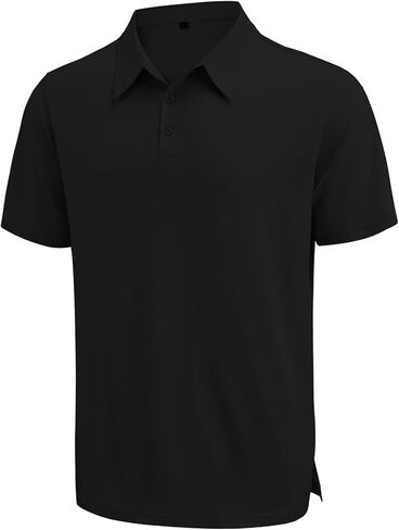 KUYIGO Mens Golf Polo Shirts Moisture Wicking Performance Short Sleeve Collared Shirt Casual Print Golf Shirts in Saudi Arabia