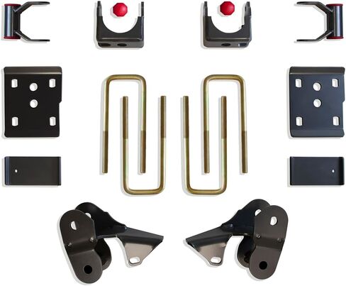 MAX TRAC SUSPENSION'S Part# 303430 is A 3" Rear FLIP KIT Including AXLE RELOCATORS, Hangers, Shackles, Bump Stops & Spring Plates in Saudi Arabia