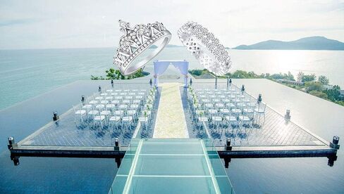 2.40 قيراط من الفضة الاسترليني عيار 925 مطلية بالذهب عيار 14 قيراط مكعب الزركون والزفاف وخطوبة الأميرة تيارا الملكة تاج 2 قطعة مجموعة خاتم الحب أفضل الهدايا للنساء in Kuwait