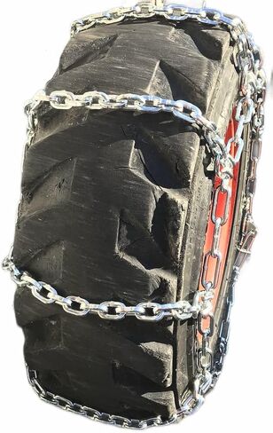 TireChain.com 27X8.50-15 ForkLift 5.5 ملم سلاسل إطارات مربعة مع كاميرات، بسعر كل زوج in Kuwait