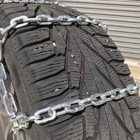TireChain.com 27X8.50-15 ForkLift 5.5 ملم سلاسل إطارات مربعة مع كاميرات، بسعر كل زوج in Kuwait