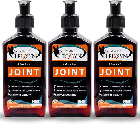 TRIXSYN Canine for Dogs - Liquid Hyaluronic Acid Hip and Joint Care Supplement for Small & Senior Dogs - 6 fl oz, 2 Pack, 144 Day Supply in Saudi Arabia