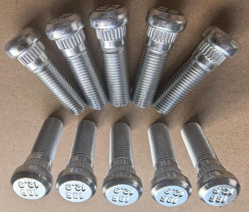 10PCS Wheel Stud Bolts 7/16-20 Thread .472 in. Knurl 610-186 Replacement for Select Chevrolet, GMC, Plymouth, Pontiac, Oldsmobile, Buick, Jeep Dodge Dart in Saudi Arabia
