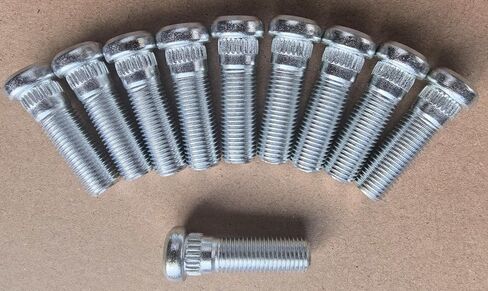 10PCS Wheel Stud Bolts 7/16-20 Thread .472 in. Knurl 610-186 Replacement for Select Chevrolet, GMC, Plymouth, Pontiac, Oldsmobile, Buick, Jeep Dodge Dart in Saudi Arabia