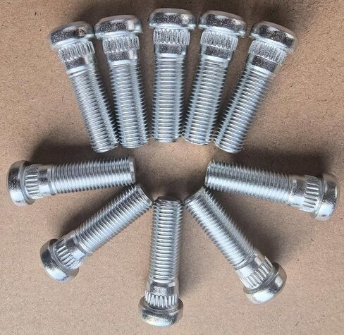 10PCS Wheel Stud Bolts 7/16-20 Thread .472 in. Knurl 610-186 Replacement for Select Chevrolet, GMC, Plymouth, Pontiac, Oldsmobile, Buick, Jeep Dodge Dart in Saudi Arabia