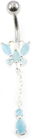 BodyJewelryOnline Belly Button Ring Fun Fest Pack of 10 Navel Rings with Unique Designs 14g in Saudi Arabia