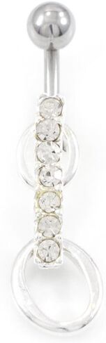 BodyJewelryOnline Belly Button Ring Fun Fest Pack of 10 Navel Rings with Unique Designs 14g in Saudi Arabia