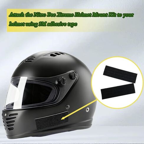Nitro Bee Xtreme Helmet Mount Kit with 3M Dual Lock, Secure Nitro Bee Race Receiver Mount for Racing in Kuwait
