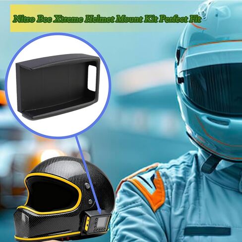 Nitro Bee Xtreme Helmet Mount Kit with 3M Dual Lock, Secure Nitro Bee Race Receiver Mount for Racing in Kuwait