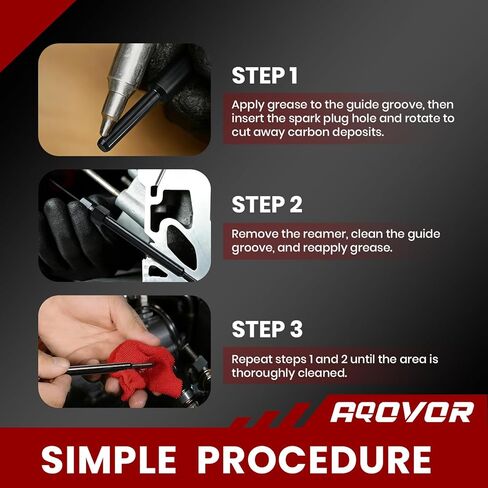 L5p Glow Plug Reamer، Gm-52074 En-52074 - مخرطة تجويف توهج المكونات، متوافقة مع 6.6L (L5P) / 3.0L (LM2) / 2.8L (LZ0) محركات الديزل دوراماكس، قم بإزالة رواسب الكربون تتحمل قابس الوهج دوراماكس بسرعة in Kuwait