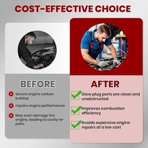 L5p Glow Plug Reamer، Gm-52074 En-52074 - مخرطة تجويف توهج المكونات، متوافقة مع 6.6L (L5P) / 3.0L (LM2) / 2.8L (LZ0) محركات الديزل دوراماكس، قم بإزالة رواسب الكربون تتحمل قابس الوهج دوراماكس بسرعة in Kuwait