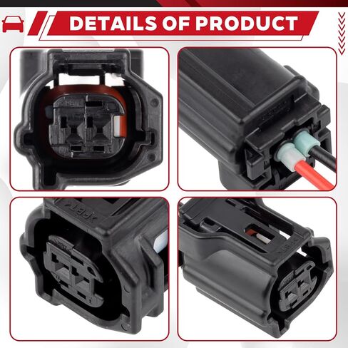 Female ABS Wheel Speed Sensor Connector Pigtail Wire Harness Compatible with Toyota Avalon C-HR Camry Corolla Highlander Landcruiser Prius RAV4 Tundra for Lexus NX RX 89516-12170 2PCS in Saudi Arabia