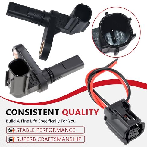 Female ABS Wheel Speed Sensor Connector Pigtail Wire Harness Compatible with Toyota Avalon C-HR Camry Corolla Highlander Landcruiser Prius RAV4 Tundra for Lexus NX RX 89516-12170 2PCS in Saudi Arabia