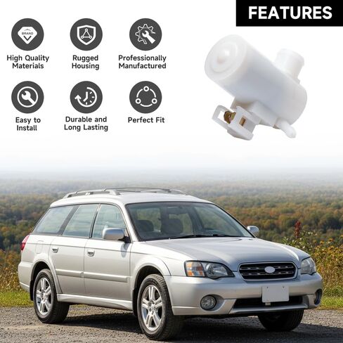 Windshield Washer Pump with Grommet for Honda Civic 1984-2004 / CR-V 1997-2005 for Subaru Impreza 1997-2005 / Forester 1998-2005 | Windshield Washer Fluid Pump | Replace Part 86611AC010 in Saudi Arabia