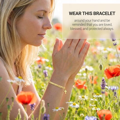 CZFSWT God Is Within Her She Will Not Fall Bracelet, Bible Verse Bracelets, Christian Bracelets Suitable for Daily Accessories and Spiritual Inspiration in Saudi Arabia