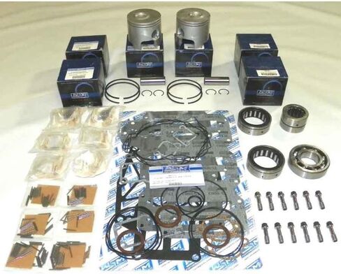 مجموعة إعادة بناء Rareelectrical .040 Over Optimax Powerhead المتوافقة مع Mercury 6 Cyl 3.6265 Bore 3L Optimax 200-225Hp 2003-2004 Mariner Models حسب أرقام الأجزاء 100-48-14 in Kuwait