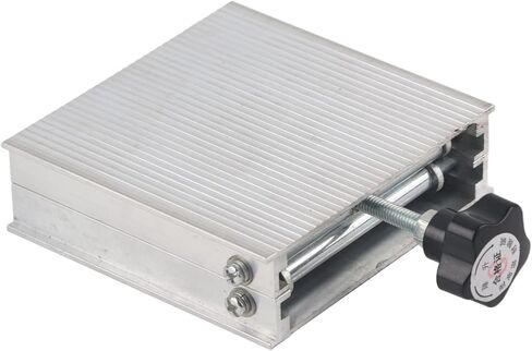 100x100mm Aluminum Alloy Manual Fine Adjustment Laboratory Lifting Table, Laboratory Lifting Stand Rack, Phenolic Plastic Handle with Linear Stripe Table, for Physical in Kuwait