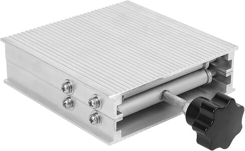 100x100mm Aluminum Alloy Manual Fine Adjustment Laboratory Lifting Table, Laboratory Lifting Stand Rack, Phenolic Plastic Handle with Linear Stripe Table, for Physical in Kuwait