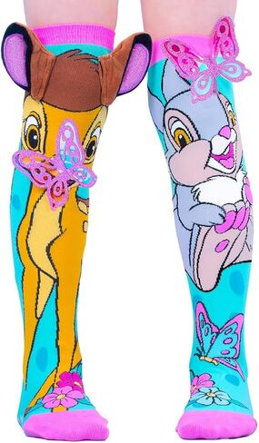 جوارب MADMIA Bambi بطول الركبة - جوارب ملونة للأطفال والكبار، هدية يوم جورب ممتعة ومجنونة in Kuwait