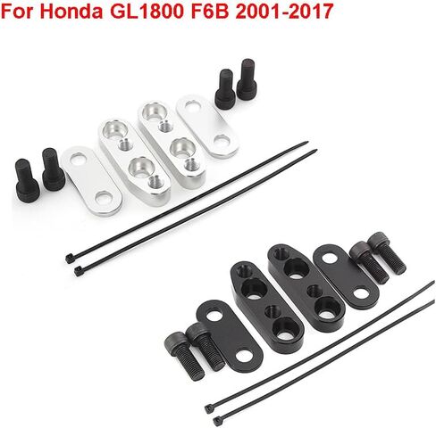 محول رافعات المقود CNC مناسب لـ 2001-2017 Honda Goldwing 1800 GL1800 (أسود) in Kuwait