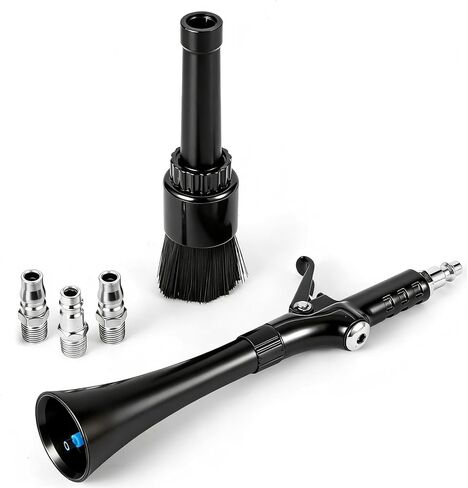 موديل جديد 2026 منفضة غبار الهواء ذات الضغط العالي - أداة تفصيلية احترافية للسيارة الداخلية والمنزل والإلكترونيات - غبار قوي بجسم معدني مريح وموصل سريع قياسي in Kuwait