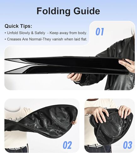 مظلة النافذة الجانبية الخلفية لسيارة تسلا موديل Y 2020-2024 | التصاق ثابت، سهل التركيب والإزالة، ظل خصوصية شبه شفاف | ليس لـ 2025 2026 موديل Y جونيبر in Kuwait