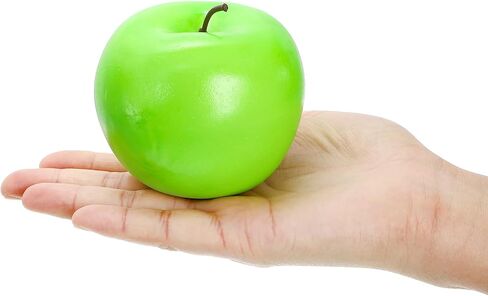 ZEAYEA 20 Pcs Artificial Green Apples, Decorative Plastic Fake Apple Model, Realistic Lifelike Simulation Apples Fruit for Photography Props, Kitchen, Wedding, Home, Party Decoration in Saudi Arabia