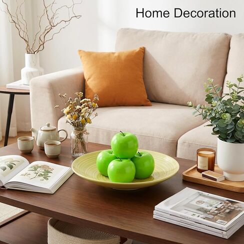 ZEAYEA 20 Pcs Artificial Green Apples, Decorative Plastic Fake Apple Model, Realistic Lifelike Simulation Apples Fruit for Photography Props, Kitchen, Wedding, Home, Party Decoration in Saudi Arabia