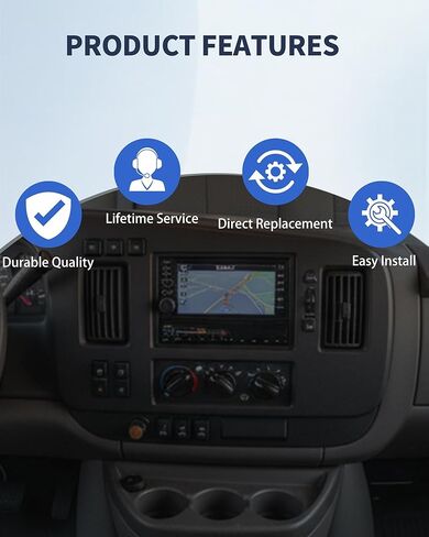 599-294 Heater A/C Control Switch Compatible with Chevy Express GMC Savana 1500 2500 3500 4500 2008-2022, Front Climate Control Module Replacement Replaces 84106609 15773679 in Kuwait