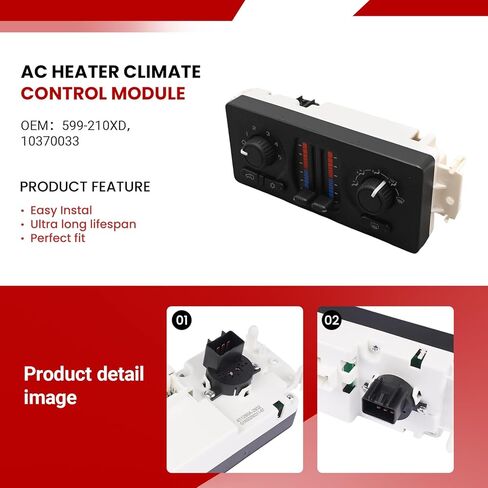 AC Heater Climate Control Module Fit for Chevy Silverado Suburban Avalanche Tahoe Trailblazer 1500/2500/3500, GMC Sierra 1500 2500 3500 Yukon XL Envoy Cadillac Escalade,OEM 599-210XD in Saudi Arabia