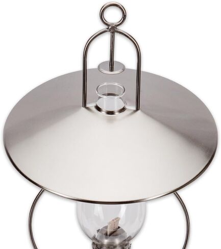 Lehman's Hanging Clear Oil Lamp with Top Reflector Steel Metallic Gray 3/4" Wick in Saudi Arabia