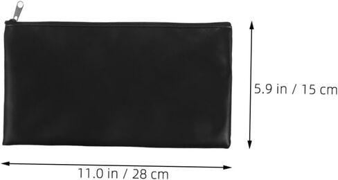 Artibetter 4pcs PU Leather Money Pouch Stylish Zippered Cash Wallets for Coins Receipts and Deposits and Spacious in Saudi Arabia