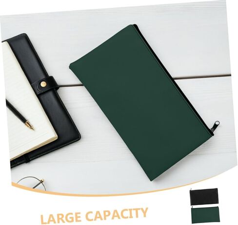 Artibetter 4pcs PU Leather Money Pouch Stylish Zippered Cash Wallets for Coins Receipts and Deposits and Spacious in Saudi Arabia