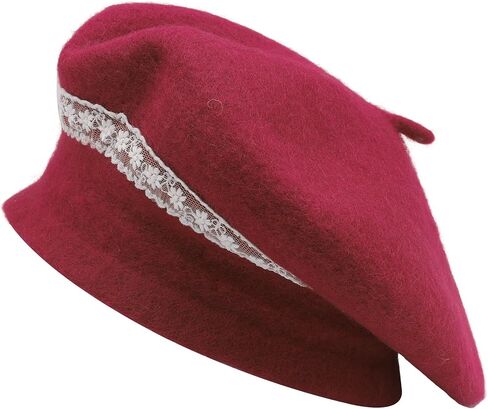 ZLYC Wool French Beret Hat for Women Girls Solid Color Artist Beret Cap in Saudi Arabia