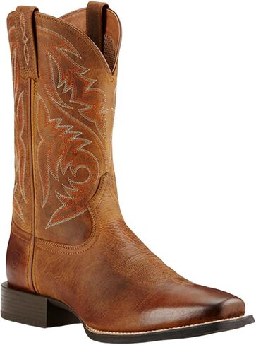 ARIAT Men's Sport Herdsman Western Performance Boot Square Toe Brown 7.5 EE US in Saudi Arabia