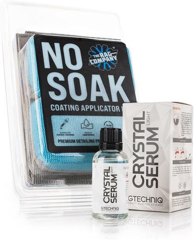 The Rag Company Gtechniq CSL Ceramic Coating 50 ml No Soak Coating Applicator Kit Bundle in Saudi Arabia