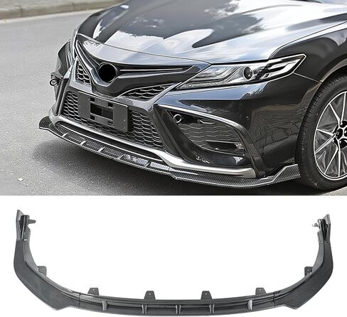 Glossy Black Front Lip Compatible with 2021-2024 Toyota Camry SE, SE Nightshade, XSE, XSE V6, TRD, Hybrid SE, Hybrid XSE, Splitter Under Chin Spoiler Body Kit for Toyota Camry in Saudi Arabia