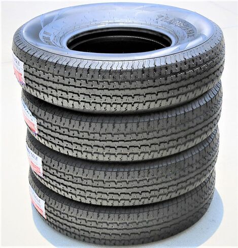 Set of 4 (FOUR) Transeagle ST Radial II Steel Belted Premium Trailer Radial Tires-ST175/80R13 175/80/13 175/80-13 101/97N Load Range E LRE 10-Ply BSW Black Side Wall in Saudi Arabia