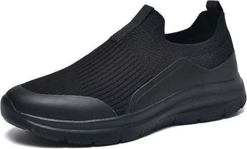 حذاء TIOSEBON الرجالي سهل الارتداء للمشي الكاجوال مع دعم قوس تقويم العظام، أحذية رياضية شبكية مريحة خفيفة الوزن لالتهاب اللفافة الأخمصية، وتمارين الصالة الرياضية، والمشي لمسافات طويلة in Kuwait