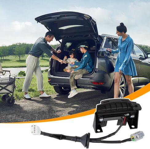 HZEL Car Hatch Release Button Trunk Latch with Camera, Vehicle Rear Trunk Hatch Lock Release Switch Button, Tailgate Latch Replaces OEM#81260-2V010, Compatible with 2012-2017 V-eloster in Kuwait