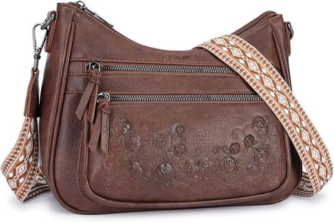 حقائب كروس من MEITRUE للنساء من الجلد النباتي، محفظة هوبو متوسطة الحجم in Kuwait