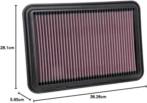 فلتر هواء محرك K&N: قابل لإعادة الاستخدام، تنظيف كل 75,000 ميل، قابل للغسل، ممتاز، بديل فلتر هواء السيارة: متوافق مع 2017-2020 SUZUKI Swift V، 33-3130 in Kuwait