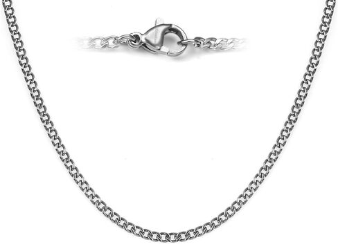 TGNEL 5.5mm/7.5mm Pure Titanium Cuban Link Chain for Men, Fashion Men's Titanium Necklace Chain for Sensitive Skin 22'' 24'' in Saudi Arabia