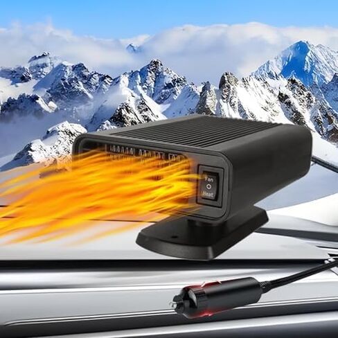 Car Heater - Portable Car Heaters for Vehicle, 12V Car Heater That Plugs Into Cigarette Lighte, 2 in 1 Heating & Cooling Fast Windshield Defrost Defogger in Saudi Arabia