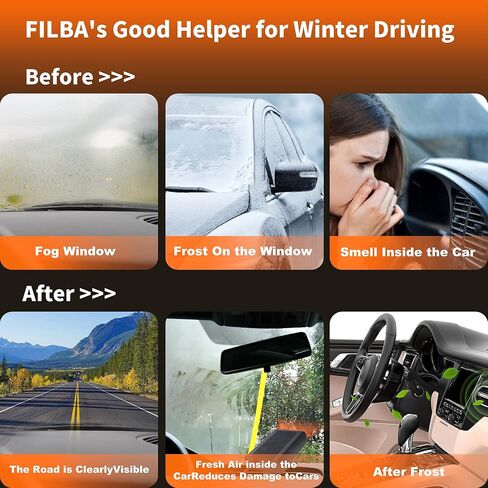 Car Heater - Portable Car Heaters for Vehicle, 12V Car Heater That Plugs Into Cigarette Lighte, 2 in 1 Heating & Cooling Fast Windshield Defrost Defogger in Saudi Arabia