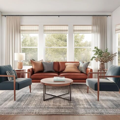 قضبان ستائر خشبية للنوافذ من 66 إلى 120 بوصة، طول قابل للتعديل 1 بوصة قضيب ستارة نافذة شديد التحمل مع تشطيبات زخرفية للمطبخ والغرفة in Kuwait